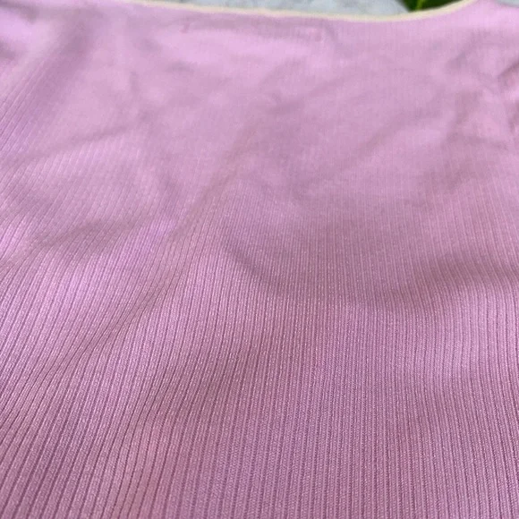 Urban Outfitters Top Long Sleeve Lace Tie Up Cleavage Crop Top Shirt Rave Sexy - Picture 6 of 10